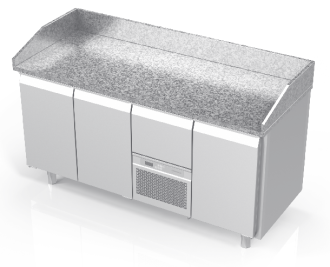 NOVAMETA šaldomas picų stalas su granito paviršiumi FM0-E303