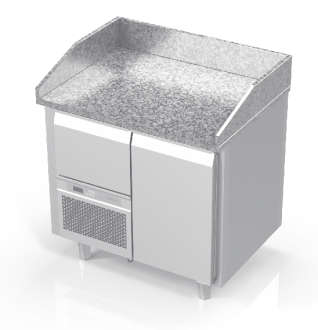 NOVAMETA šaldomas picų stalas su granito paviršiumi FM0-E101
